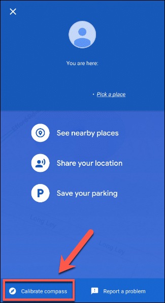 Google maps on android device