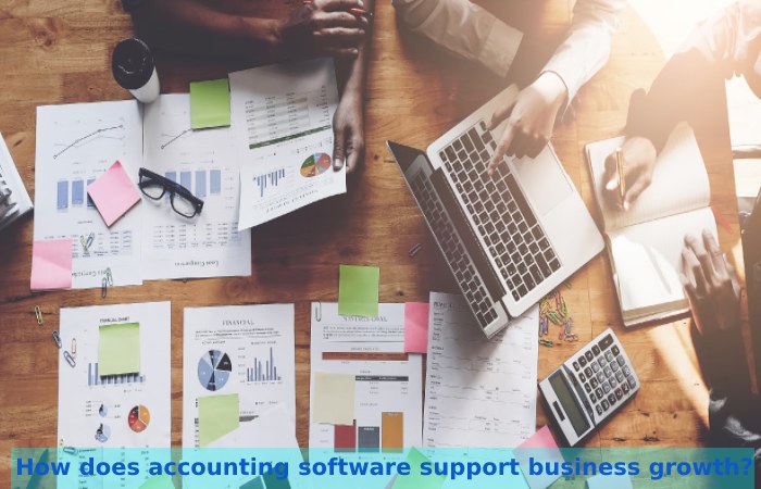 How does accounting software support business growth?