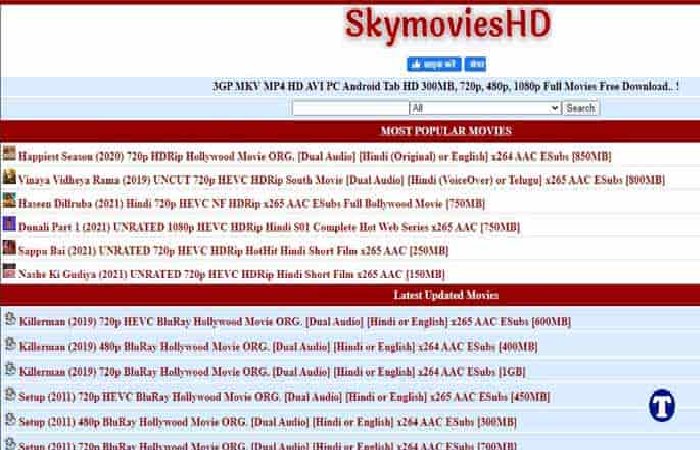 What is skymovieshd in