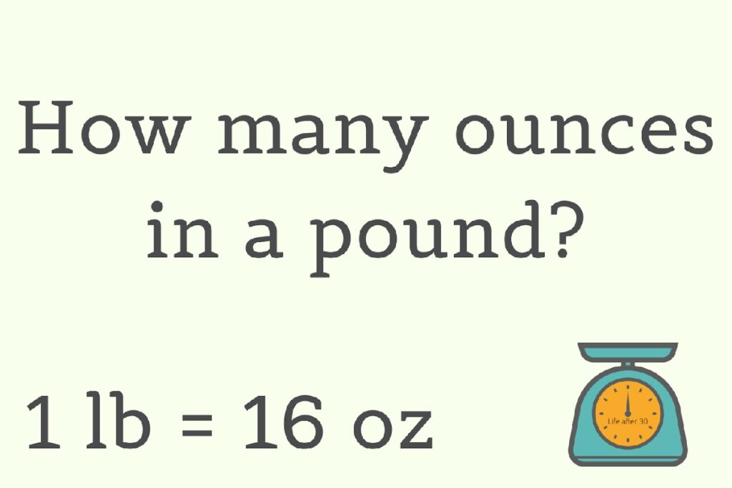 How many ounces in a pound