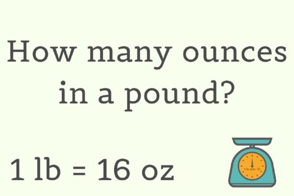 How many ounces in a pound